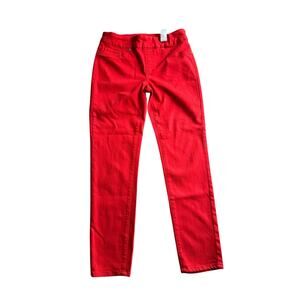 Chicos ankle pull on jeggings size 2, red